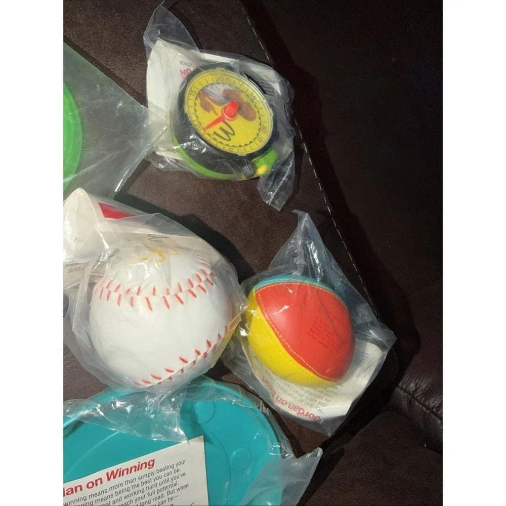 1991 McDonalds Happy Meal Toys Michael Jordan Fitness Fun Challenge, 5‎ Pieces